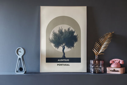 Alentejo Olive Tree Fields Print Poster