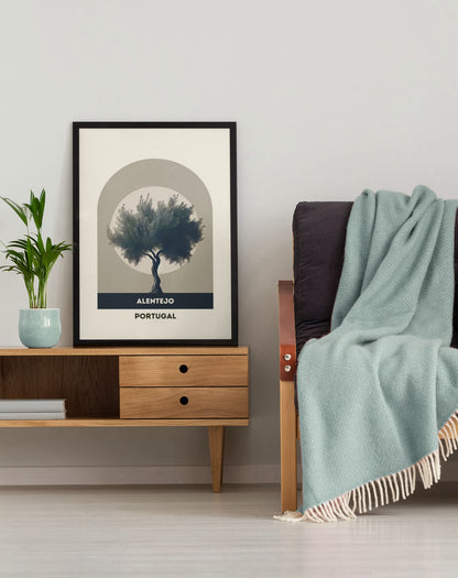 Alentejo Olive Tree Fields Print Poster