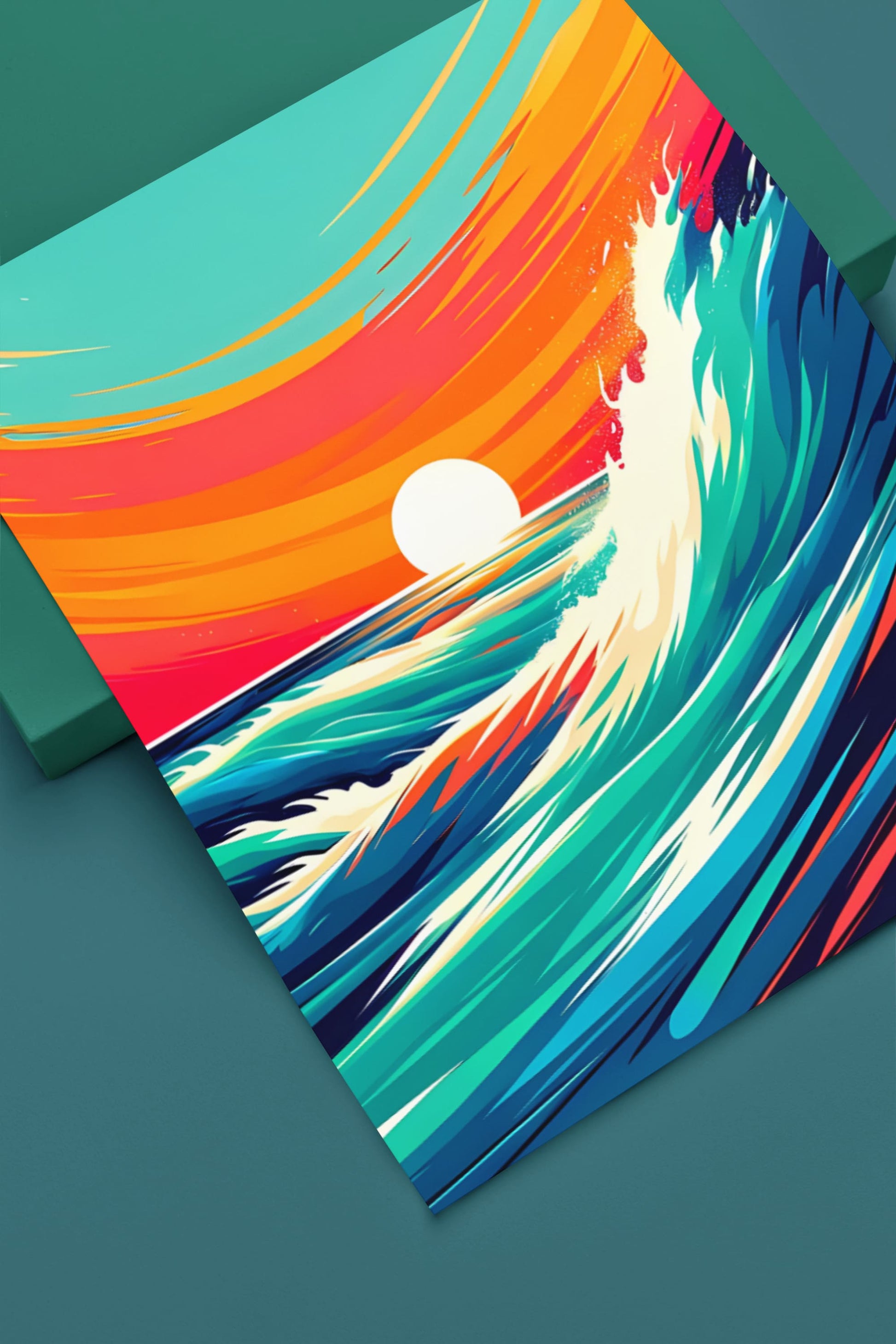 Wave Poster for a housewarming gift, featuring Portugal’s Costa Vicentina.