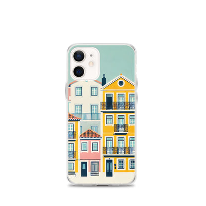 Alfama Houses iPhone Case in packaging, ready for gifting.