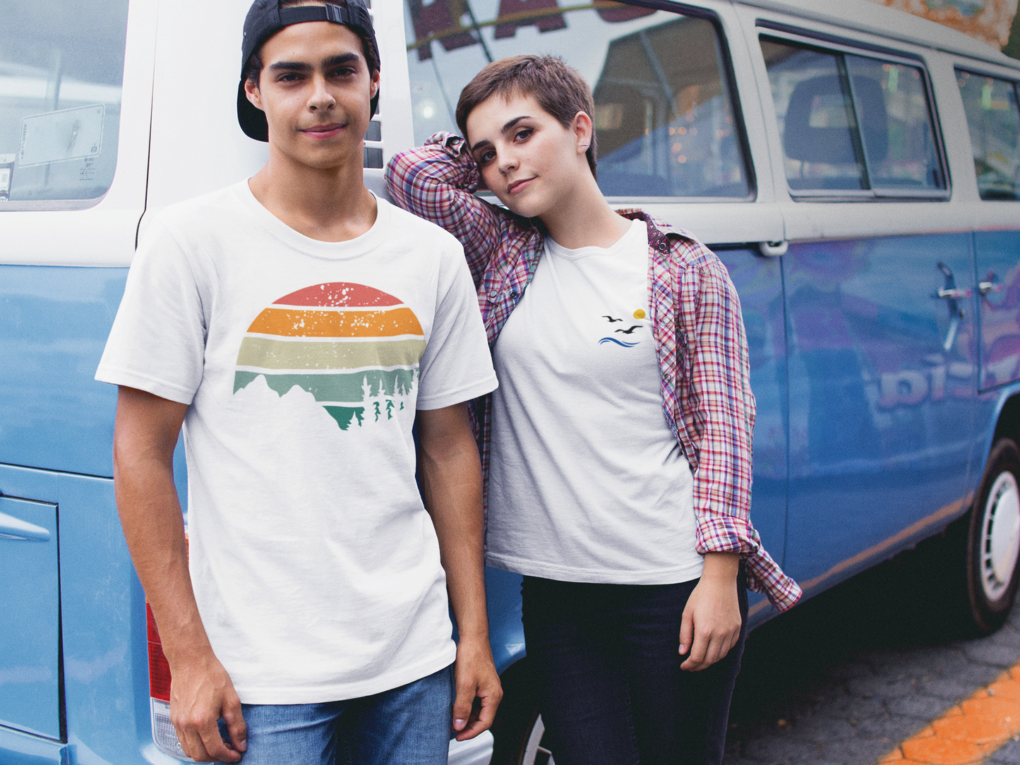 Sustainable unisex T-shirt with a Madeira mountains design, perfect for hikers.