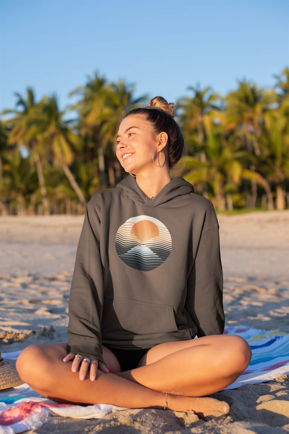 Eco-friendly surf wear made from organic cotton.