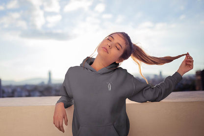 Nazare Surfboard Hoodie folded neatly, showcasing its elegant design