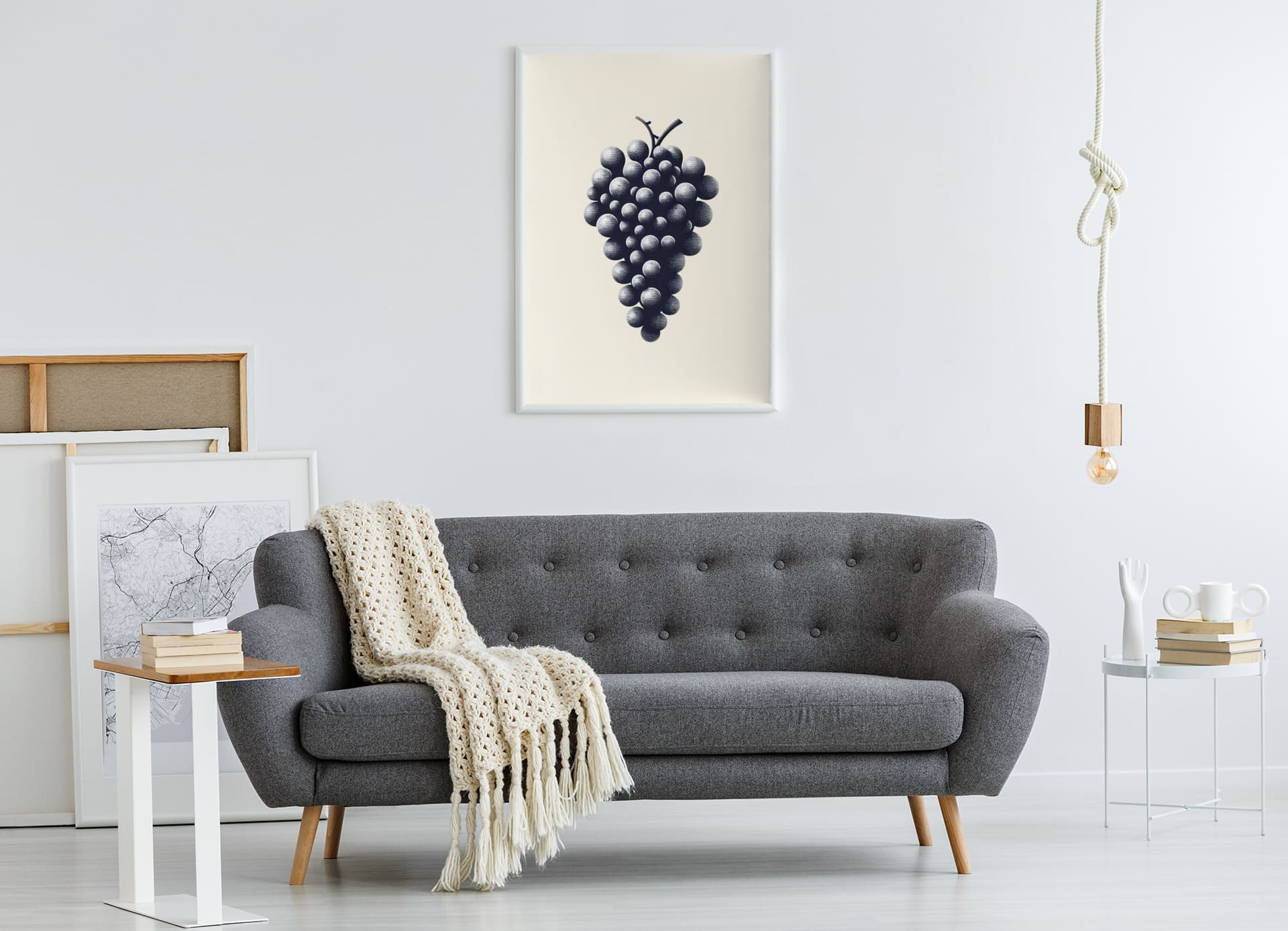 Minimalist Wine Poster, ideal for Portuguese-inspired home decor.