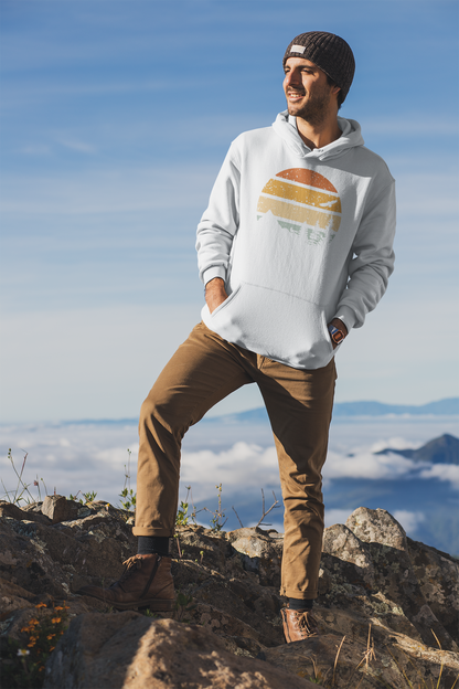 Folded Madeira Mountains & Surf Hoodie, ready for outdoor adventures.