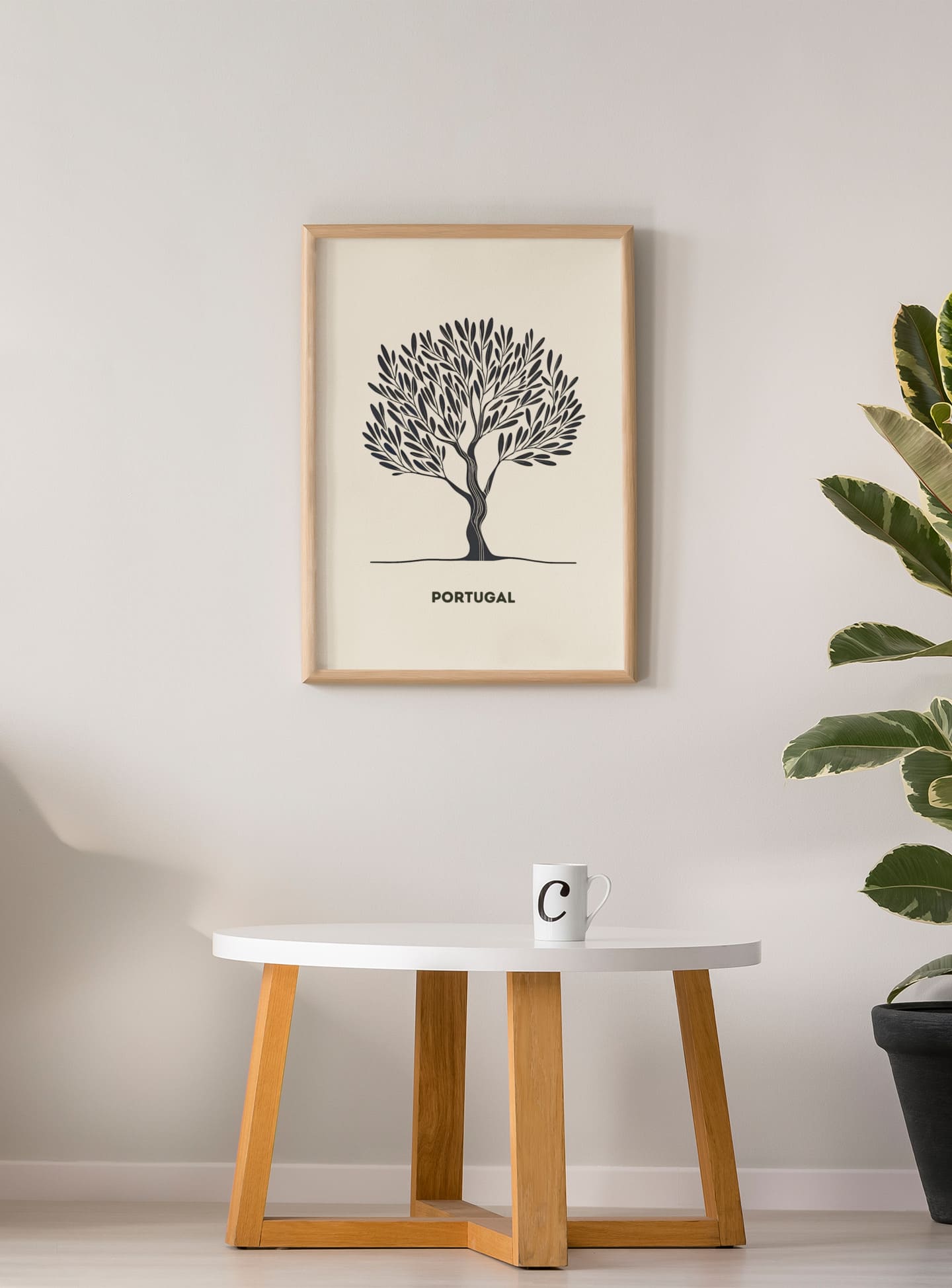 Stylish Olive Tree Poster, inspired by Portugal’s iconic tree and culture.