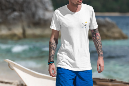 Modern Gaivotas T-Shirt, capturing Portuguese charm in a minimalist style.