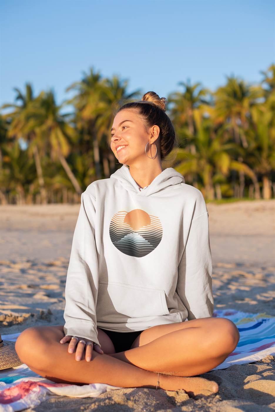 Eco-friendly surf wear made from organic cotton.