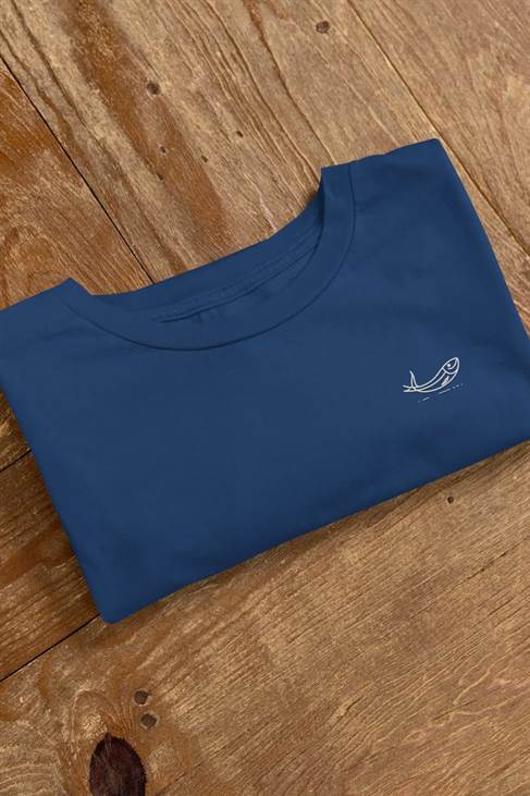 Portuguese Sardine T-Shirt folded neatly, showcasing its elegant design.