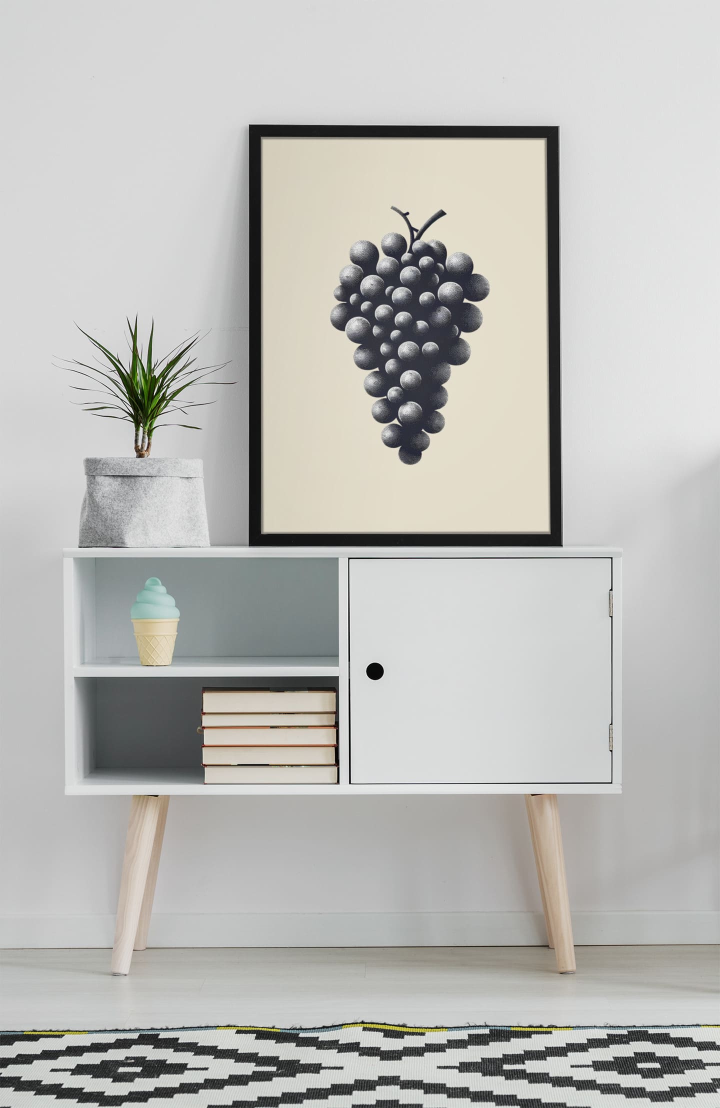 Wine Grapes Poster, a perfect gift for wine enthusiasts.